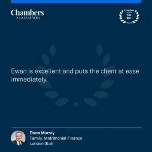 "Ewan is excellent and puts the client at ease immediately."